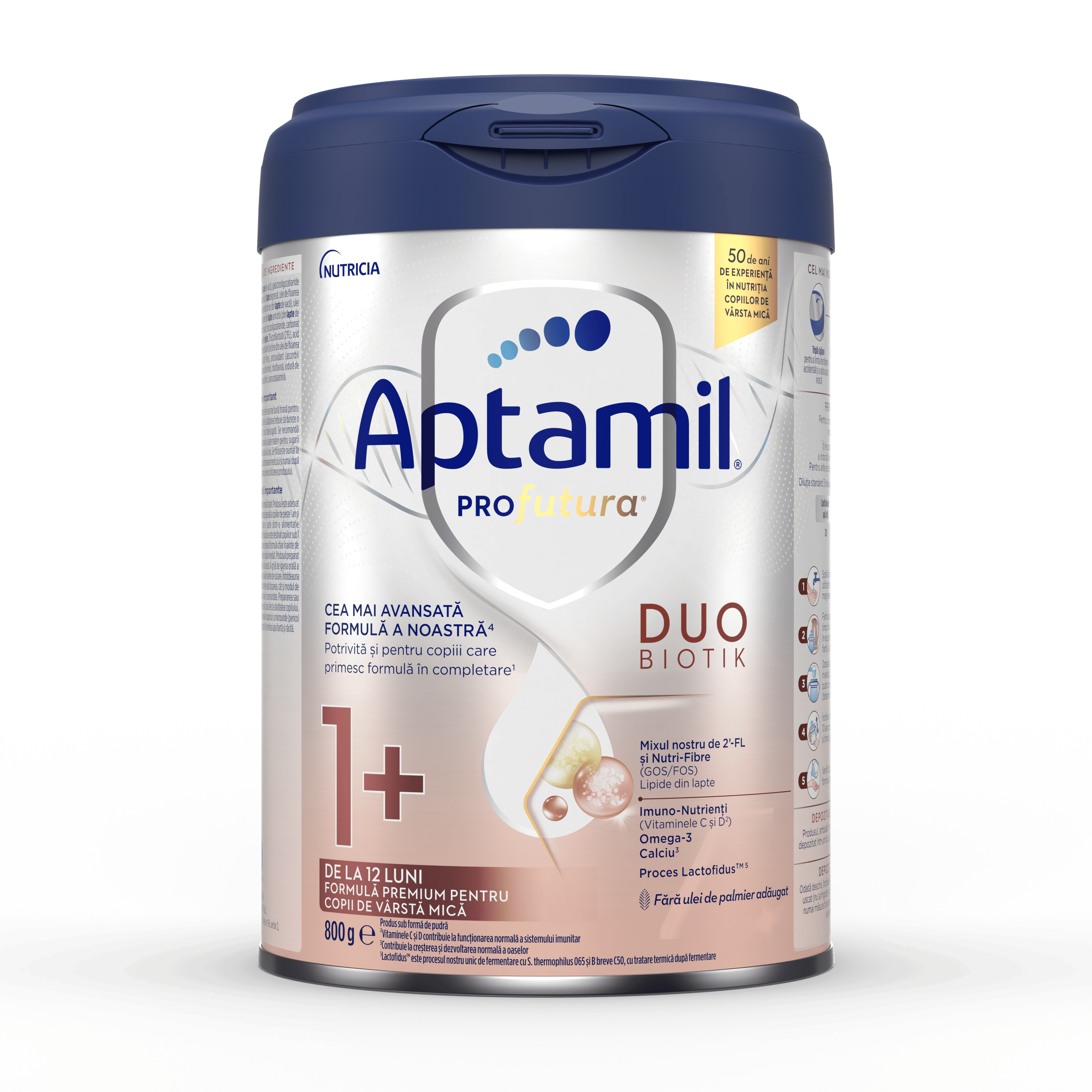 Lapte praf Aptamil® PROfutura® DUOBIOTIK™ 1+ 800g, 1-2 ani