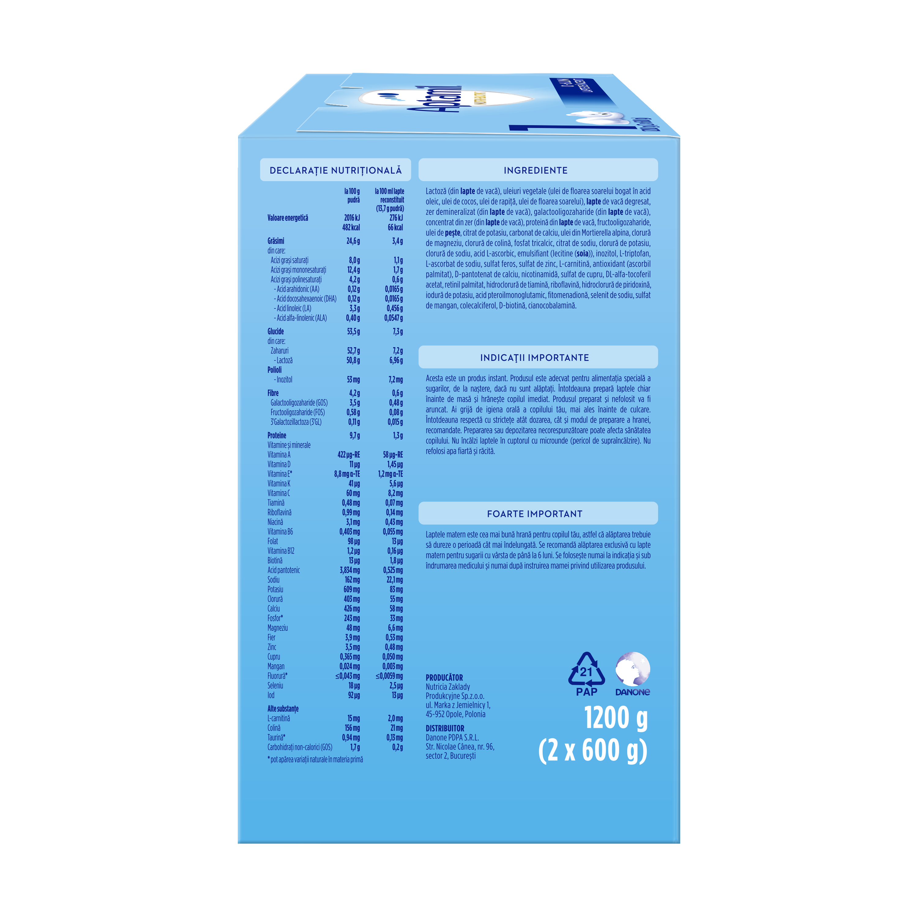 Aptamil<sup>®</sup> NUTRI-BIOTIK<sup>™</sup> 1